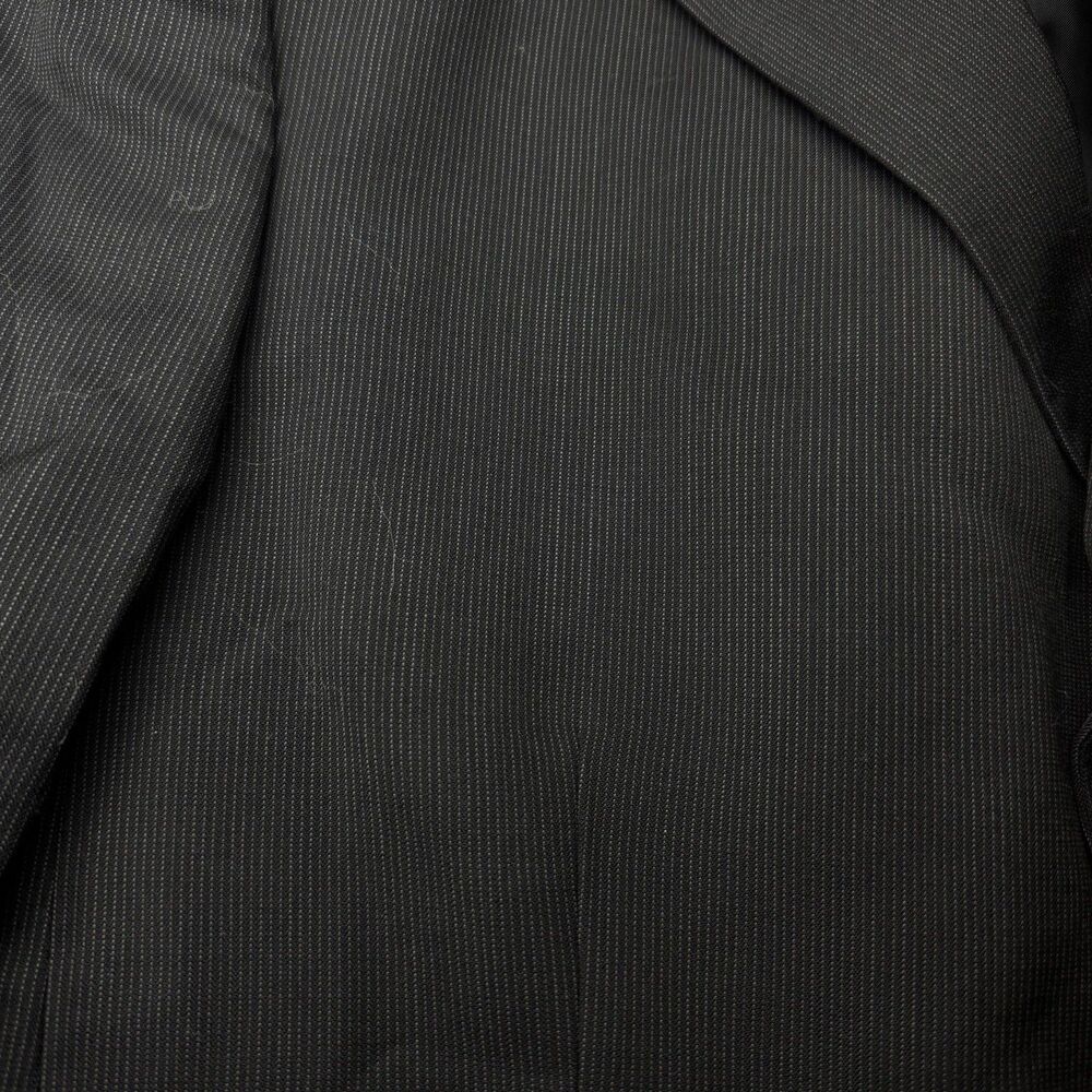 Lauren Ralph Lauren Mens 46T Tall 46L Jacket Blazer Black Striped Made Canada - Picture 4 of 11